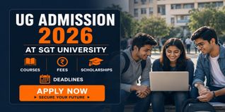 UG Admission 2026 at SGT University: Courses, Fees, Scholarships and Deadlines